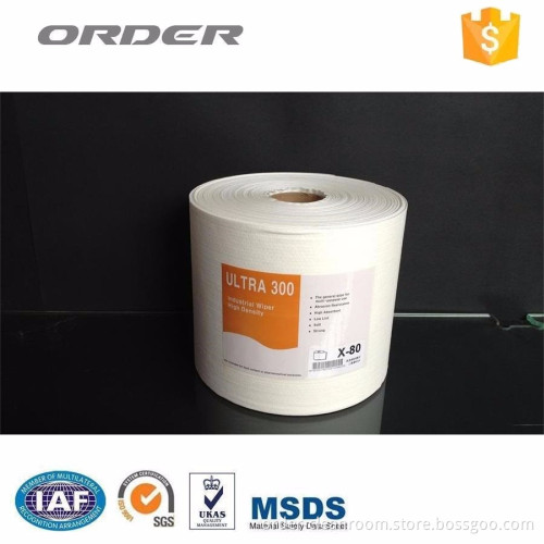 55%cellulose 45%PET most strong industrial cleaning wipes roll